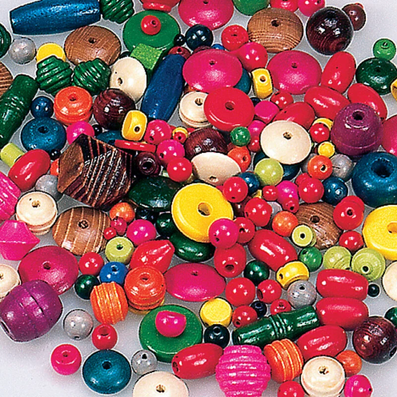 WOODEN BEADS MIXTURE 100 G