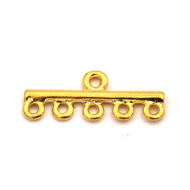 5-LOCH-VERSCHLUSS 28 MM - GOLD 2 STÜCK