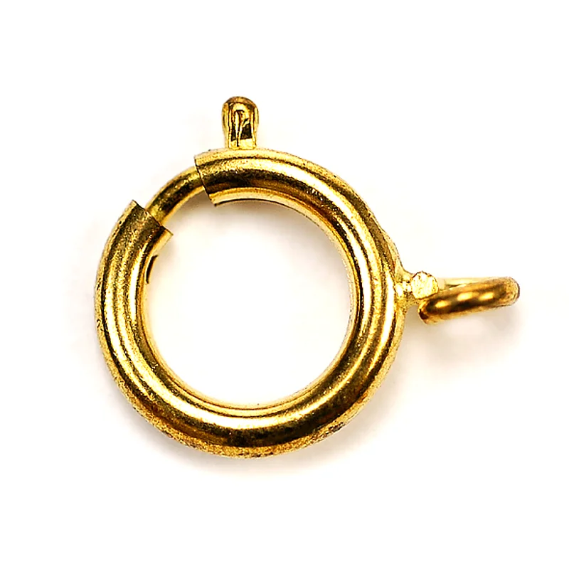 CHIUSURE A MOLLA D. 14 MM - COL. ORO 5 PZ