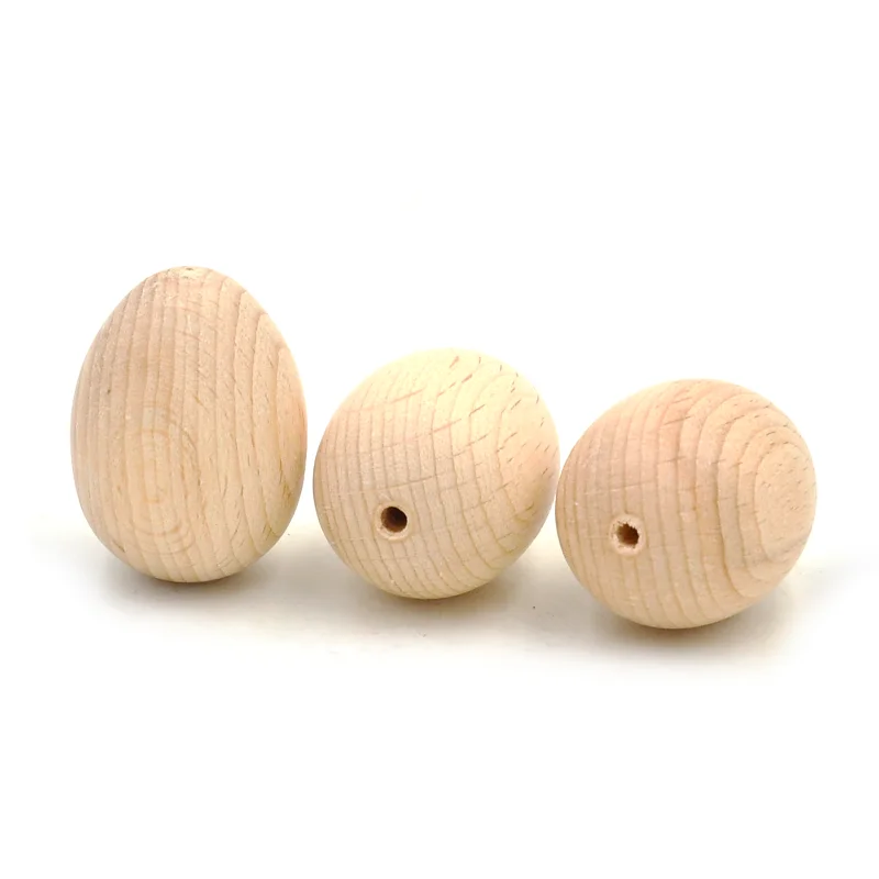 HALF HOLE WOODEN EGGS