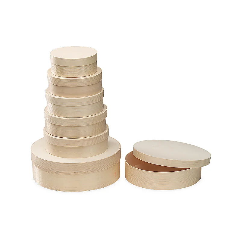 SCATOLA DI LEGNO - TONDA