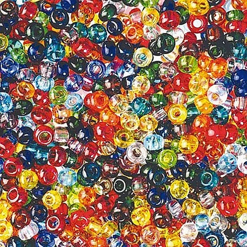 PERLES DE VERRE TRANSPARENTES