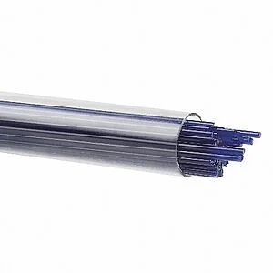 BULLSEYE STRINGERS - 0147 NOIR COBALT BLUE OPAL TUBE 180 GR