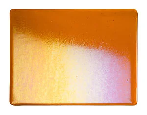 BULLSEYE 1025-51F - ORANGE CLAIR IRID RAINBOW 2MM TRASP
