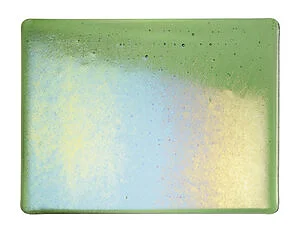 BULLSEYE 1107-31F - VERT CLAIR IRID RAINBOW 3MM TRASP