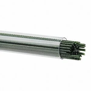 BULLSEYE STRINGERS - 1112 AVENTURINE TRANSPARENT VERT TUBE 180 GR