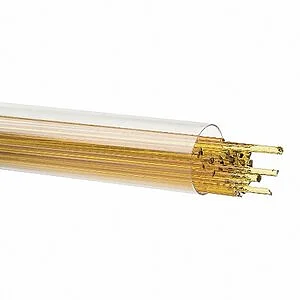 BULLSEYE STRINGERS - 1137 AMBRE TRANSPARENT TUBE 180 GR