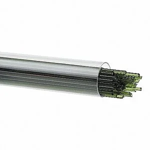 BULLSEYE STRINGERS - 1141 VERT OLIVE TRANSPARENT TUBE 180 GR