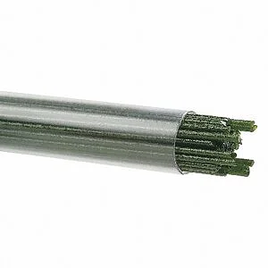 BULLSEYE STRINGERS - 1412 VERT CLAIR TRANSPARENT AVENTURINE TUBE 180 GR