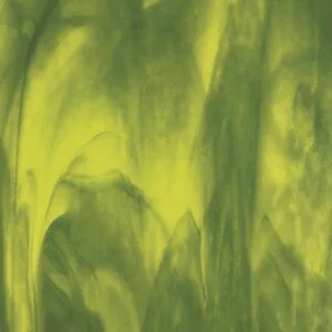 BULLSEYE 2121-30F - VERT FORÊT JAUNE D.RLD 3MM STREAKY