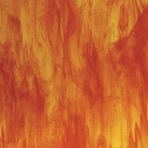 BULLSEYE 2125-30F - JAUNE ROUGE D.RLD 3MM STREAKY