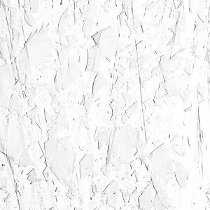 BULLSEYE 4113-00F - WHITE W/ CLEAR S.RLD 3MM FRACTURE STREAMER