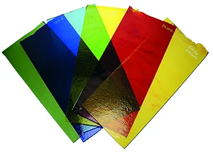 ASSORTIMENT VERRE BULLSEYE COULEURS TRASPARENTES