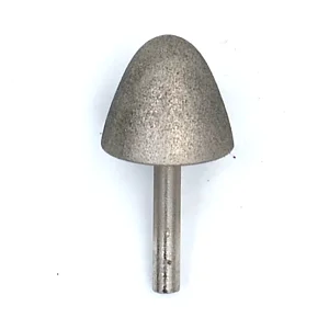 DIAMOND GRINDING BIT 6MM SHAFT - ROUNDED CONE 30MM