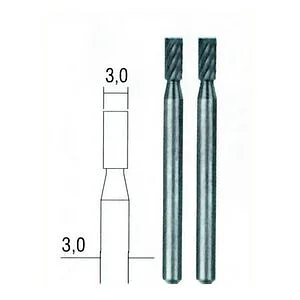 2 FRESE IN VOLFRAMIO CILINDRICHE 3 MM PROXXON