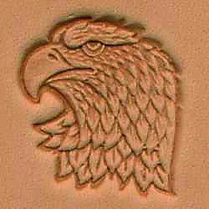 LEATHER 3D STAMP - EAGLE'S HEAD (LEFT)