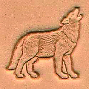 LEATHER 3D STAMP - WOLF