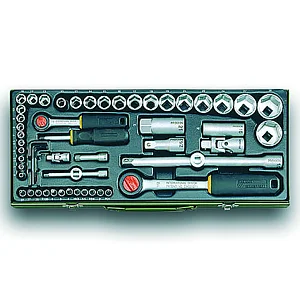 KOMPLETT-STECKSCHLÜSSELSATZ 1/4" + 1/2" (56-TEILIG)