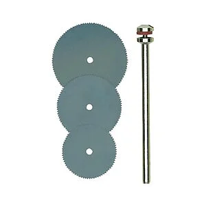 TRENNSÄGEBLÄTTER, JE 1 STÜCK 16, 19, 22 MM + 1 TRÄGER