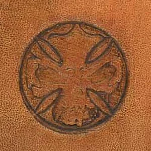 MATOIR 3D POUR CUIR - CROIX ET CRÂNE