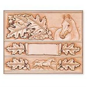 CRAFTAID 6580 - PORTE DE BILLETS & CEINTURE FEUILLES & CHEVAUX