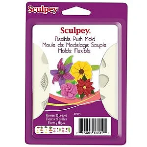 FLEXIBLE PUSH MOLD - FLOWERS & LEAVES
