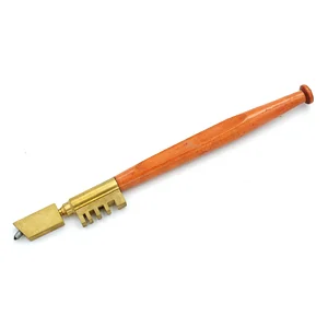 DIAMOND GLASS CUTTER W/ WOOD HANDLE MOBILE HEAD