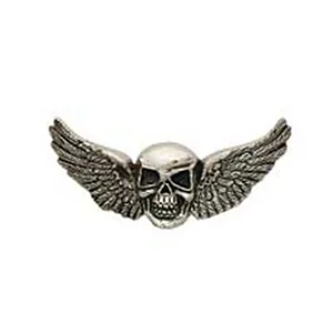 SKULL WINGS CONCHO SCREWBACK 51 X 25 MM