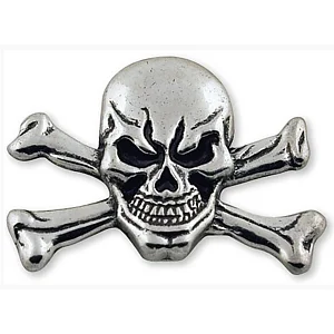 SKULL CROSSBONES CONCHO