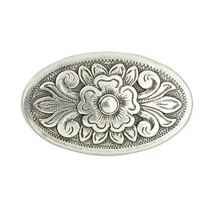 CONCHO DIABLO - COL. ARGENTO ANTICO 38 X 25MM