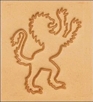 LEDERSTEMPEL 3D - LÖWE RECHTS