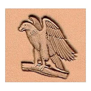 LEDERSTEMPEL 3D - ADLER AUF ZWEIG