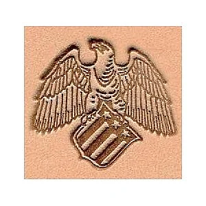 LEDERSTEMPEL 3D - ADLER UND FLAGGE