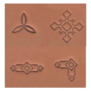 SET 4 STAMPI LINEE GEO