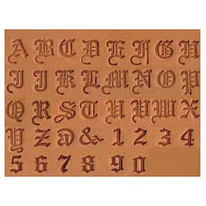 JEU ALPHABET ET CHIFFRES OLD ENGLISH 6 MM