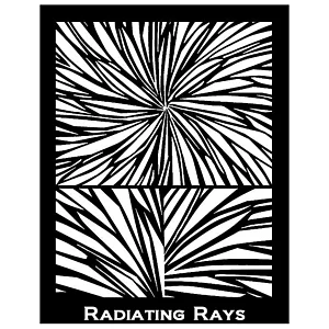 HOJA DE SERIGRAFÍA H. BREIL - RADIATING RAYS