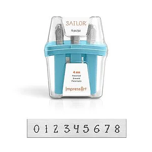 SAILOR NUMERALS SET - 4MM