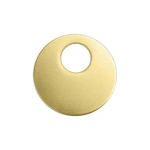 RONDELLE OVALE LAITON ÉP. 1.2MM - 22 MM - 5 PCS