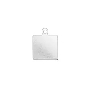 PLAQUE CARRE AVEC ANNEAUX ALKEMÉ 10 MM - 15 PCS