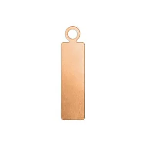 PLAQUE RECTANGULAR CUIVRE - 16 MM - 10 PCS
