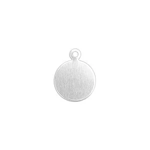 PLAQUE ROND AVEC ANNEAUX ALUMINIUM ÉP. 0.8MM - 10 MM - 20 PCS
