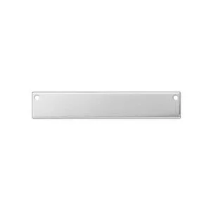 ALUMINIUM BLANK - RECTANGLE W. HOLES TH. 1.3MM - 6 X 38MM - 15 PCS