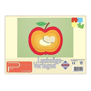 LAUBSÄGEVORLAGE - APFEL