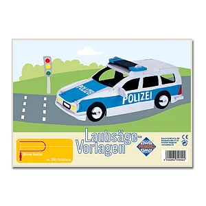 LAUBSÄGEVORLAGE - POLIZEIAUTO