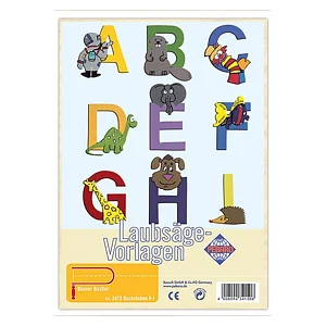 LAUBSÄGEVORLAGE - BUCHSTABEN A-I