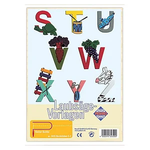 LAUBSÄGEVORLAGE - BUCHSTABEN S-Z