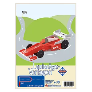 LAUBSÄGEVORLAGE - RENNWAGEN 3D