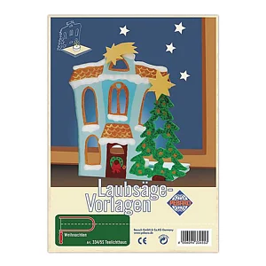 LAUBSÄGEVORLAGE - TEELICHTHAUS