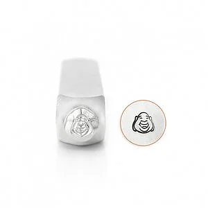 METAL STAMP - SMILING BUDDHA 6MM