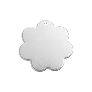 ALUMINIUM BLANK - 7 PETAL FLOWER 16 MM - 15 PCS